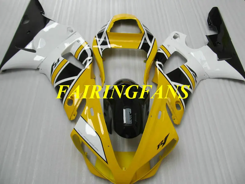 Литья под давлением обтекатель тела комплект для YAMAHA YZFR1 00 01 YZF R1 YZF1000 2000 2001 ABS желто