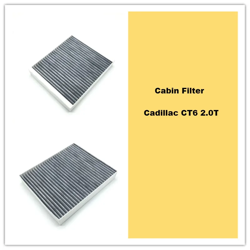

2pcs Car Air Filter Cabin Filter Suit for Cadillac CT6 2.0T OEM NO 23450879