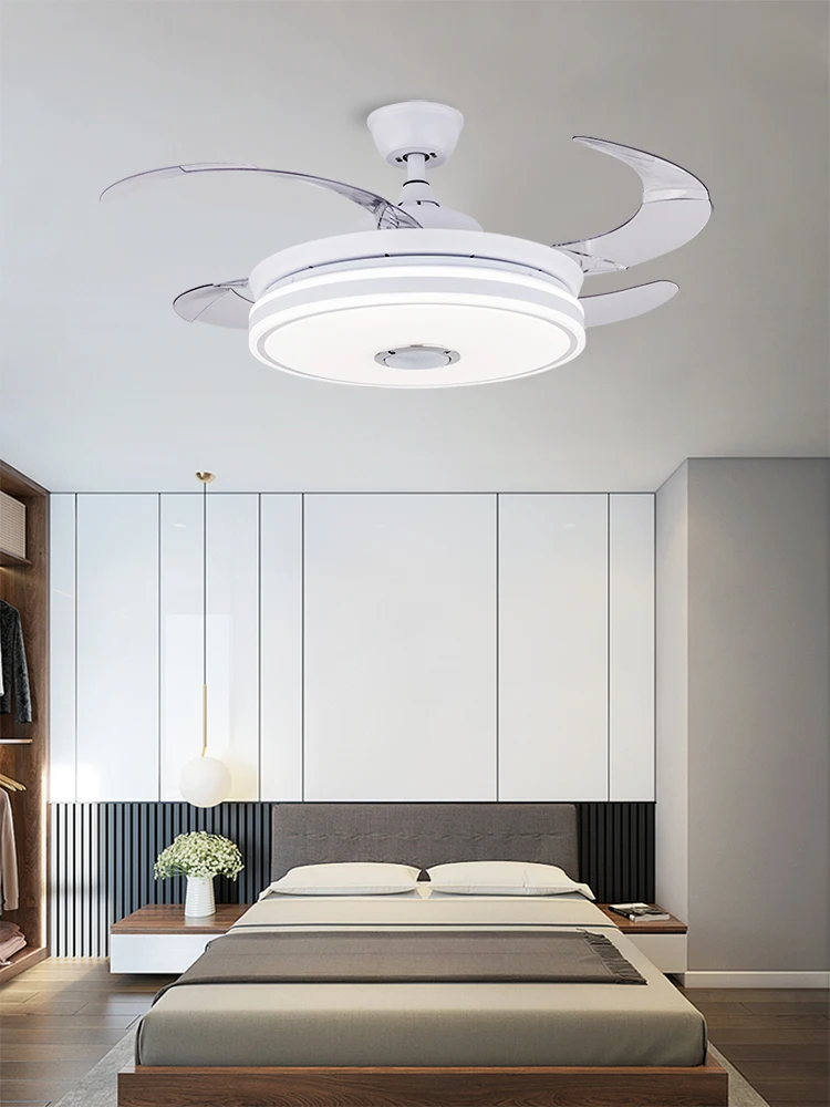 Новый высококачественный современный Невидимый вентилятор лампа с акриловым