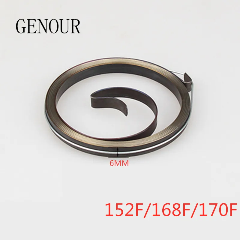 

1 шт., пружина стартера для бензинового генератора 152F 168F 188F 190F1KW 2 кВт 3 кВт 5 кВт 6 кВт, двигатель бензиновой газонокосилки