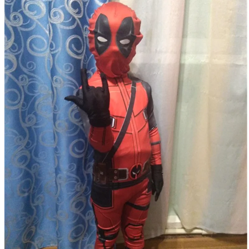 Костюм для косплея дэдпоо из 2 колготок костюм на Хэллоуин взрослых и детей |