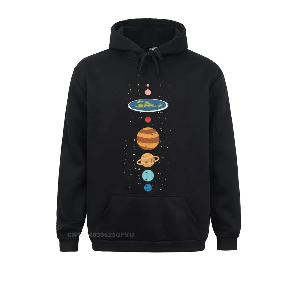 Flat Earth And Planets Funny Conspiracy Theory Earthers Gift Hoodie Cute Men Women Cotton Sweahoodies Camisa