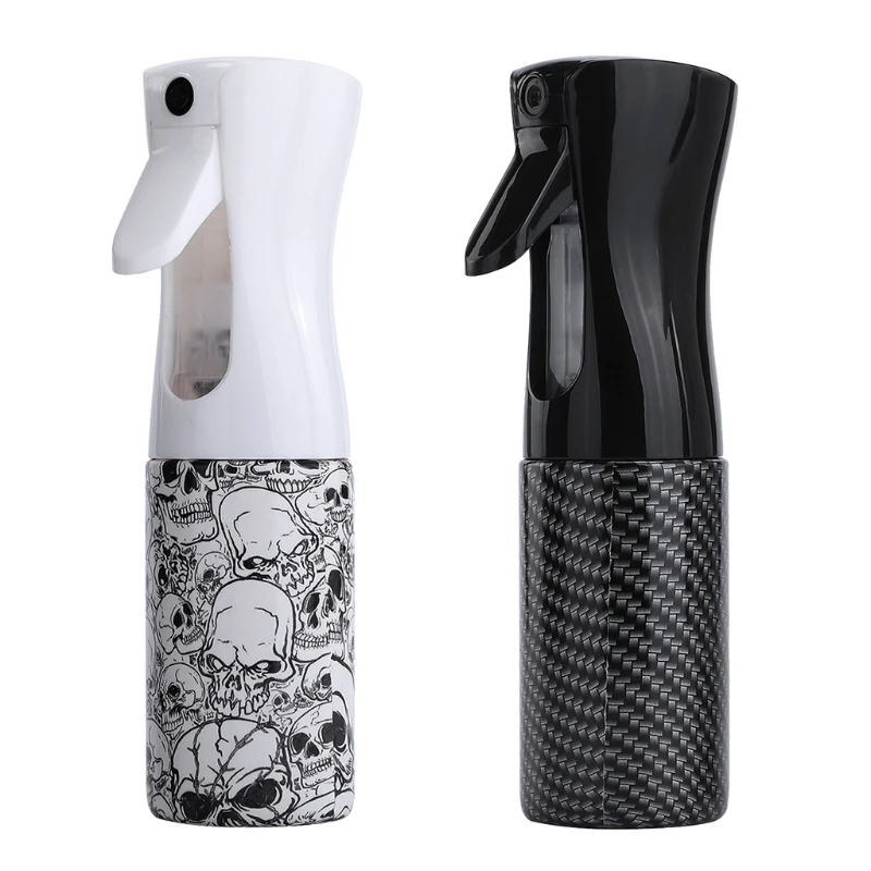 

High Pressure Super Fine Mist Hairdressing Spray Bottle Skull Print Misting Hair