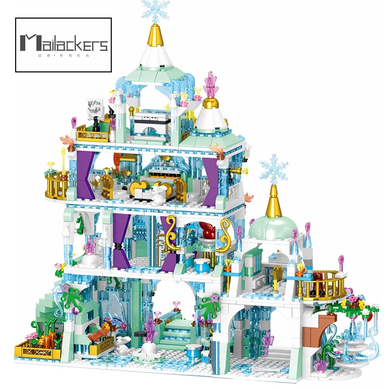 

Mailackers Friends for Girls Princess Windsor Castle Building Blocks Princess Palace Carriage Bricks For Children Assembled Toys