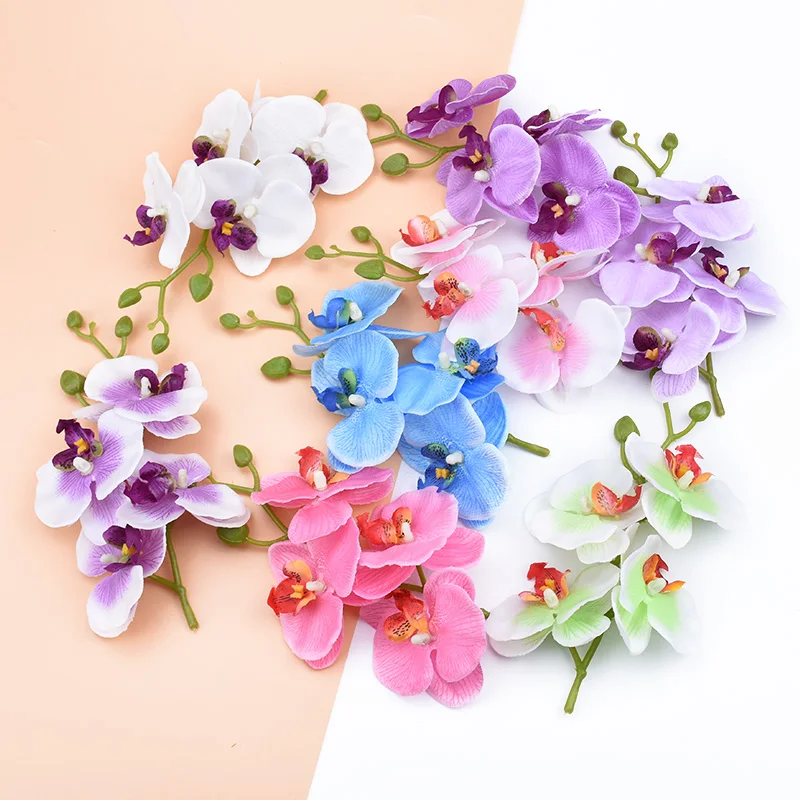 1 букет мини цветов фаленопсис ваза для домашнего декора Рождественские