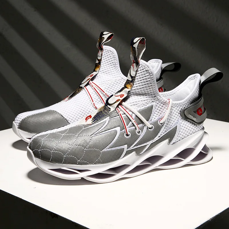 Хип-хоп мужские повседневные кроссовки с вышивкой массивная модная обувь