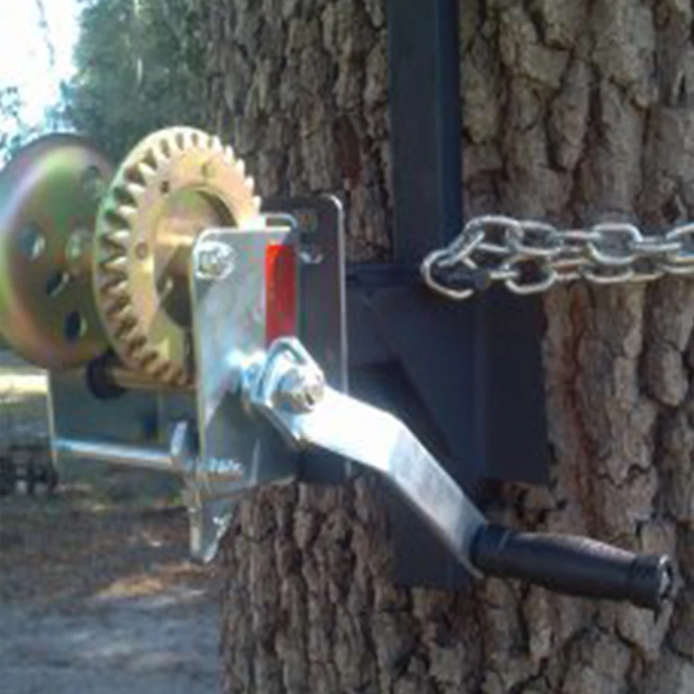 Тяжелая ручная лебедка KC600 lbs шестеренчатая с 10 м стальной проволокой Для