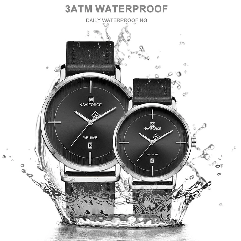 NAVIFORCE часы мужские модные деловые повседневные водонепроницаемые кварцевые