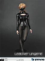 hot figure toys zytoys 16 high neckline open chest underwear clothes female suit set black color zy5003