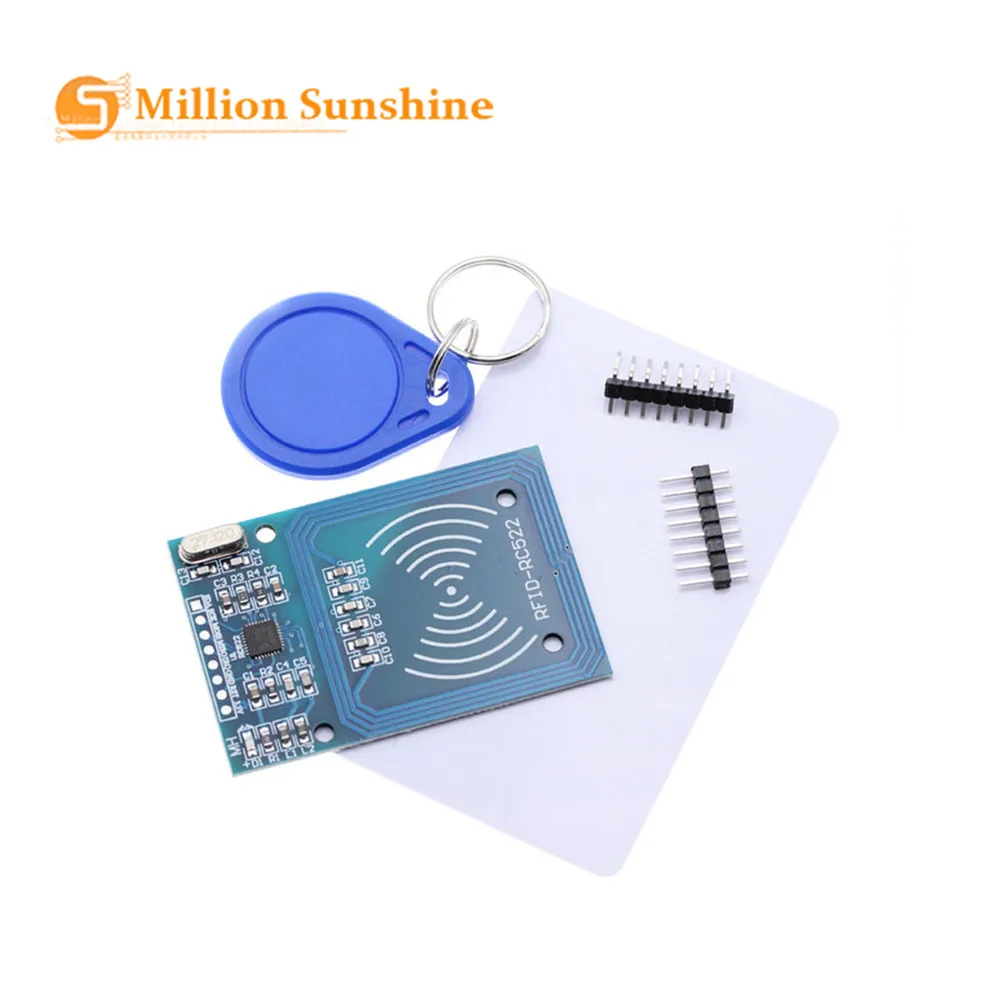 

RFID module RC522 Kits S50 13.56 Mhz 6cm With Tags SPI Write & Read for arduino uno 2560