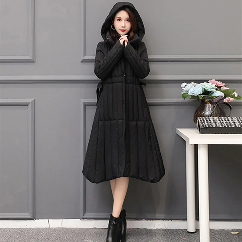 

Fashion Hooded Long Coat Women Autumn Winter Jacket Women Chaqueta Mujer Elegant Thicken Warm Winter Coat Casual Parkas C6525