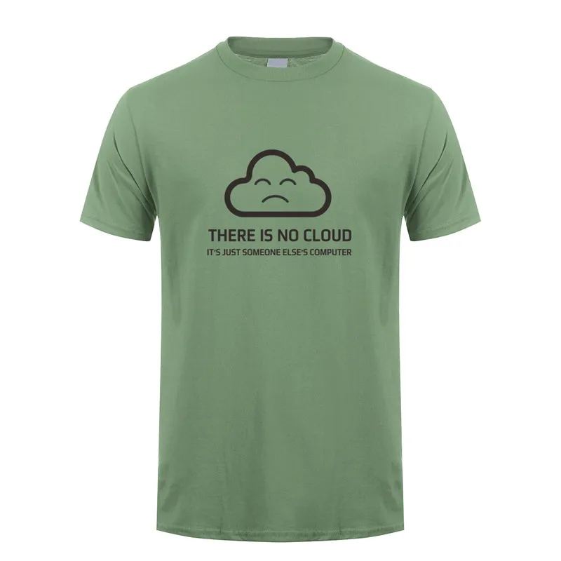 Новая модная футболка с надписью «There is No Cloud It is just Human's Computer» хлопковая футболка с короткими рукавами футболки для мальчиков OT-848