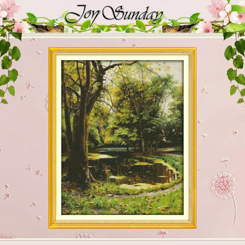 Набор для вышивки крестиком Jungle Stream 11CT 14CT|cross stitch 11ct|cross setcounted cross |