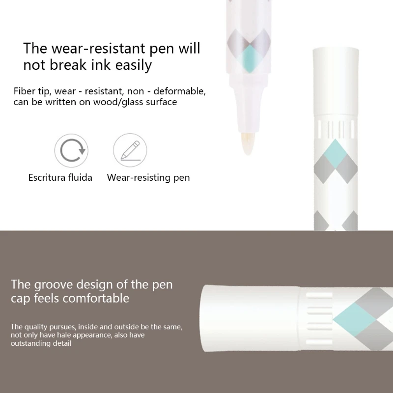 

White Marker Pen Paint Oil Marker Pen Waterproof Paint Graffiti Pen