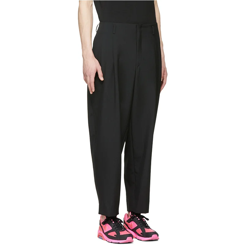 

trousers Ankle-length with small feet straight all-match classic loose casual pants literary casual trousers men