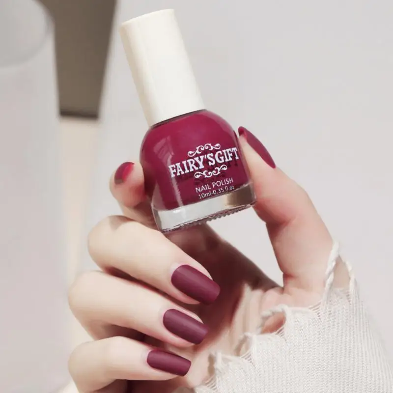 

10 ml New Matte Nail Polish Matte Oily Quick-drying Long-lasting Waterproof Non-peelable Odorless Nail Polish Explosion 1 Pcs