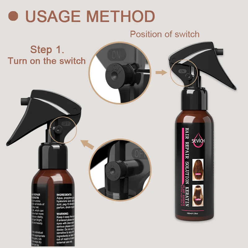 2 шт. Кератиновое лечение волос Sevich Коллагеновые шелковые волосы восстанавливают