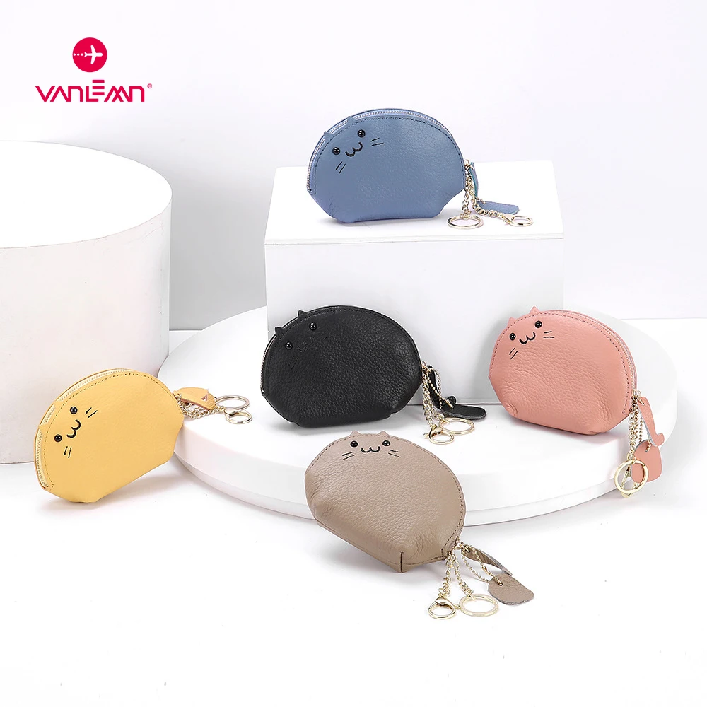 

Coin Purse Keychain Female Small Bags For Money Girl Cartoon Kitty Wallets Women Mini Storage Bag Luxury Card Holder Student Bag