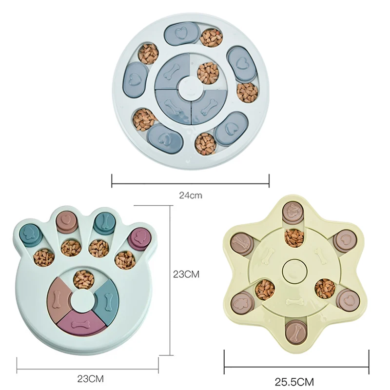Игрушки-головоломки для собак поворотная доска медленная кормушка обучающая
