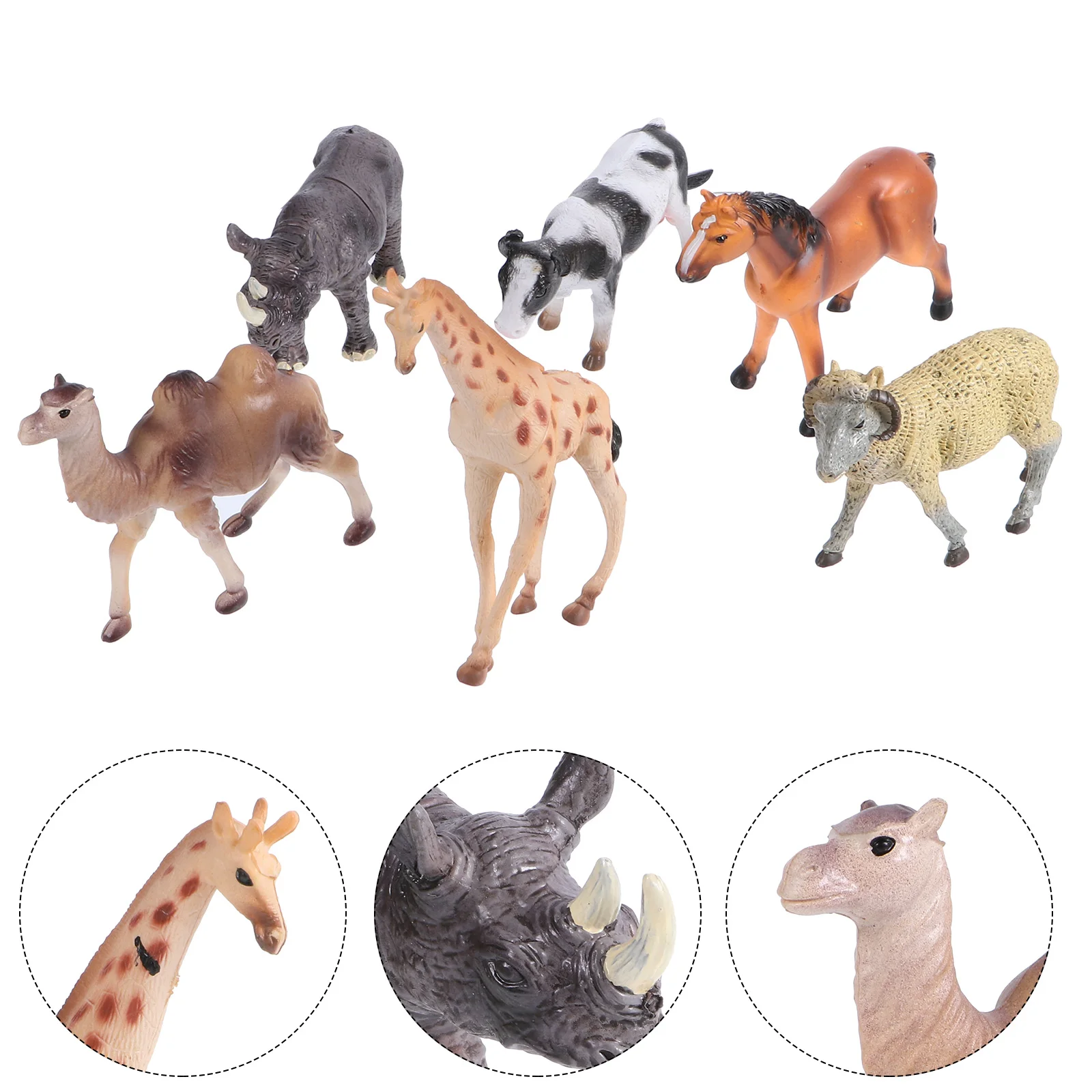 

6 шт., милые модели животных