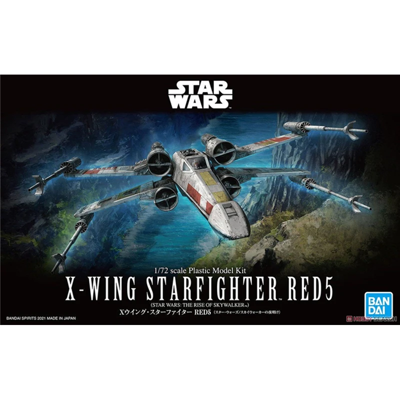 

Новые Bandai Звездные войны 1/72 X-Wing Starfighter Red 5 The Rise of Skywalker Аниме Фигурка модель детские игрушки для мальчиков