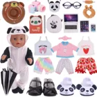 Одежда для кукол, обувь, единорог, панда, диси, Эльза, платье для 18-дюймовой американской девочки, 43 см, кукла для новорожденных 38 см