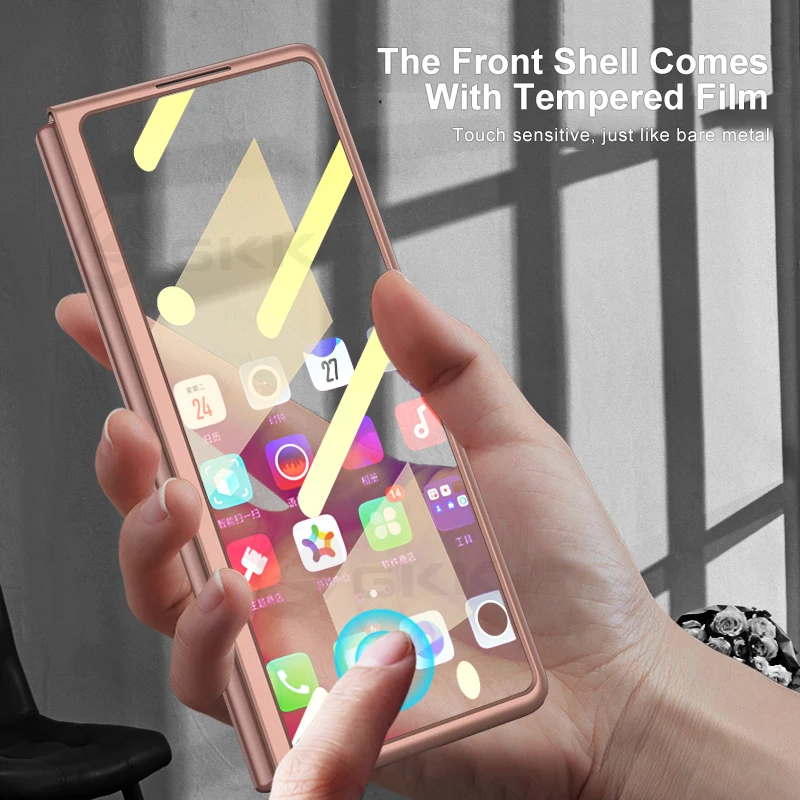 GKK Case For Samsung Galaxy Z Fold 2 5G Case Ultra-thin All-included Shockproof Hard Matte Cover For Samsung Z Fold2 5G Case