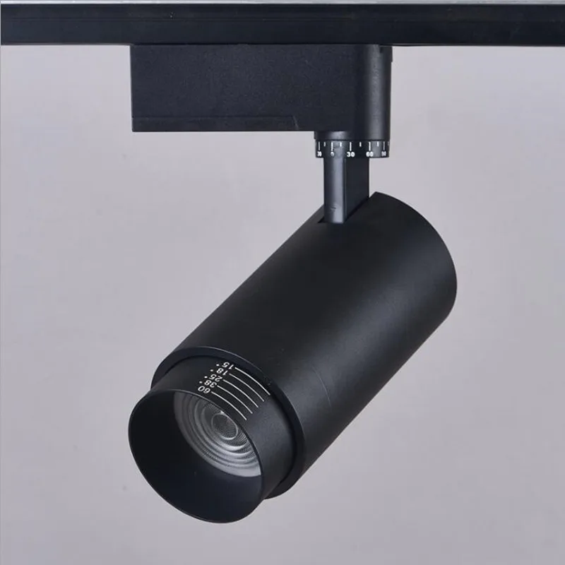 Масштабируемый светодиодный Трековый светильник 12 Вт 20 30 с монолитным блоком