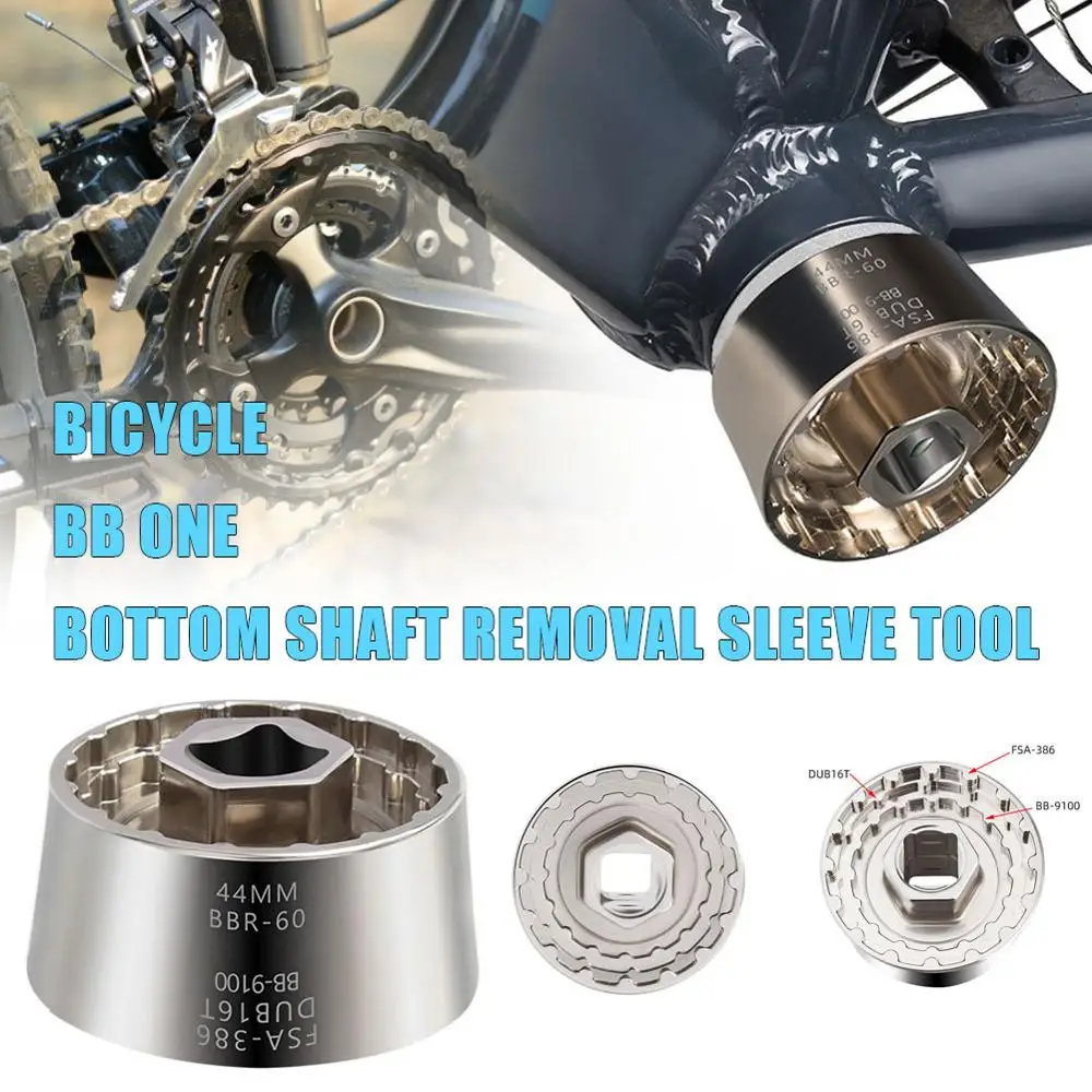 

Bicycle BB Integrated Bottom Axle Removal Tool High Hardness 5 In 1 Bottom Bracket Cup Tool for 44MM R60 BB-9100 DUB16T FSA386