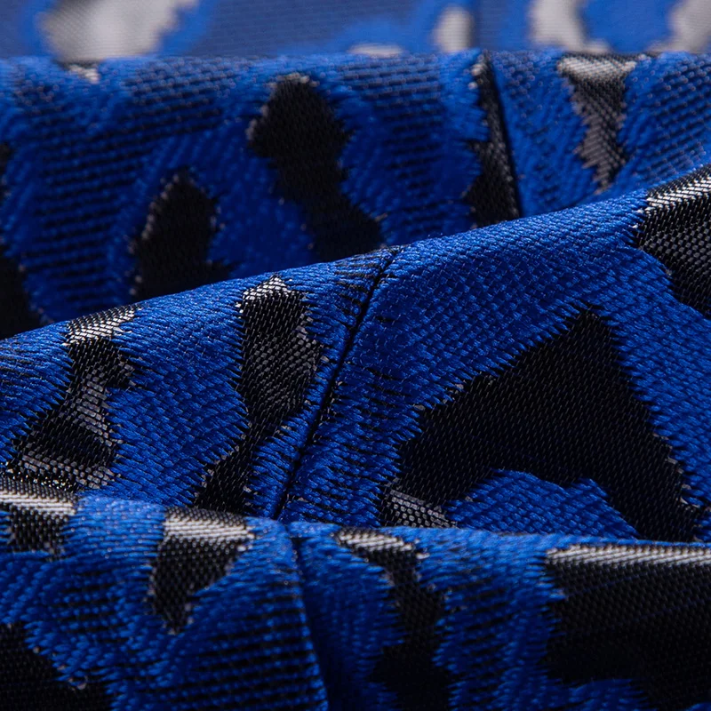 

Rsfocus Royal Blue Groom Wedding Suit 2020 Slim Fit Suits For Men Floral Jacquard Party Prom Stage Mens Suits Big Size TZ072