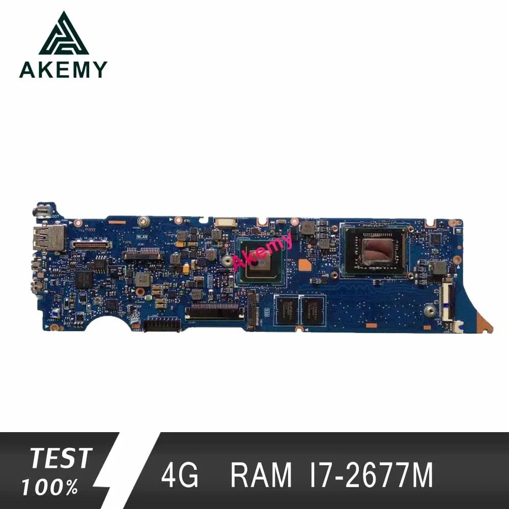 Akemy UX31E материнская плата для ноутбука ASUS UX31E UX31 тест оригинальная материнская плата 4G ram I7-2677M