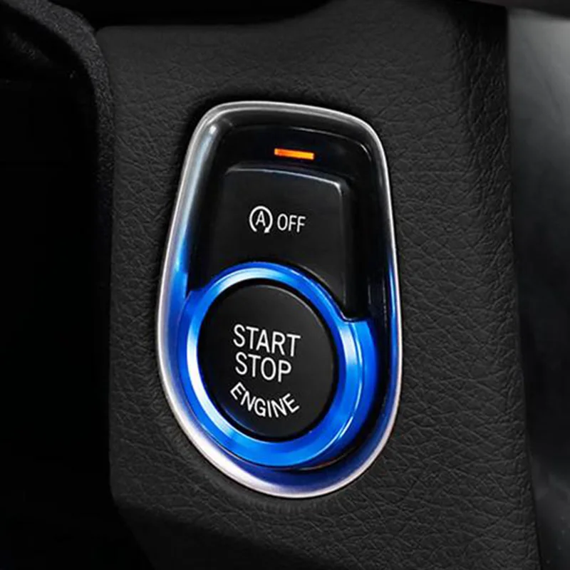 Автомобильные аксессуары ключ кнопка запуска интерьер консоль из нержавеющей