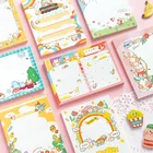 Блокнот для заметок, 1 компл.лот, Стикеры для заметок, бумажные стикеры с изображением кошки, дневник в стиле Скрапбукинг стикеров, для офиса, школы, блокнот