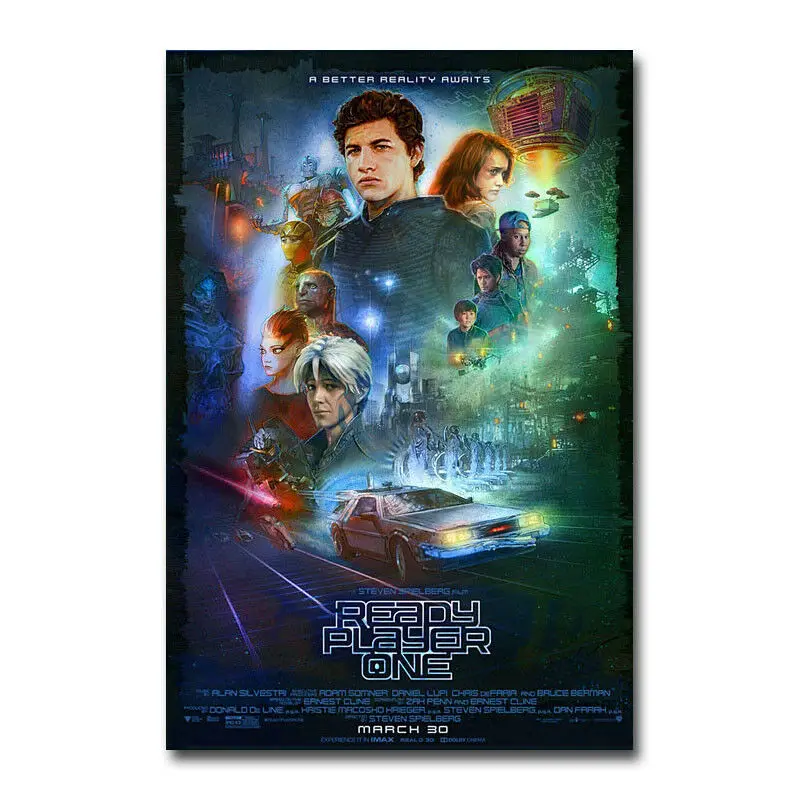 J0244 готовый проигрыватель один 2018 фильм Шелковый плакат искусство легкий холст