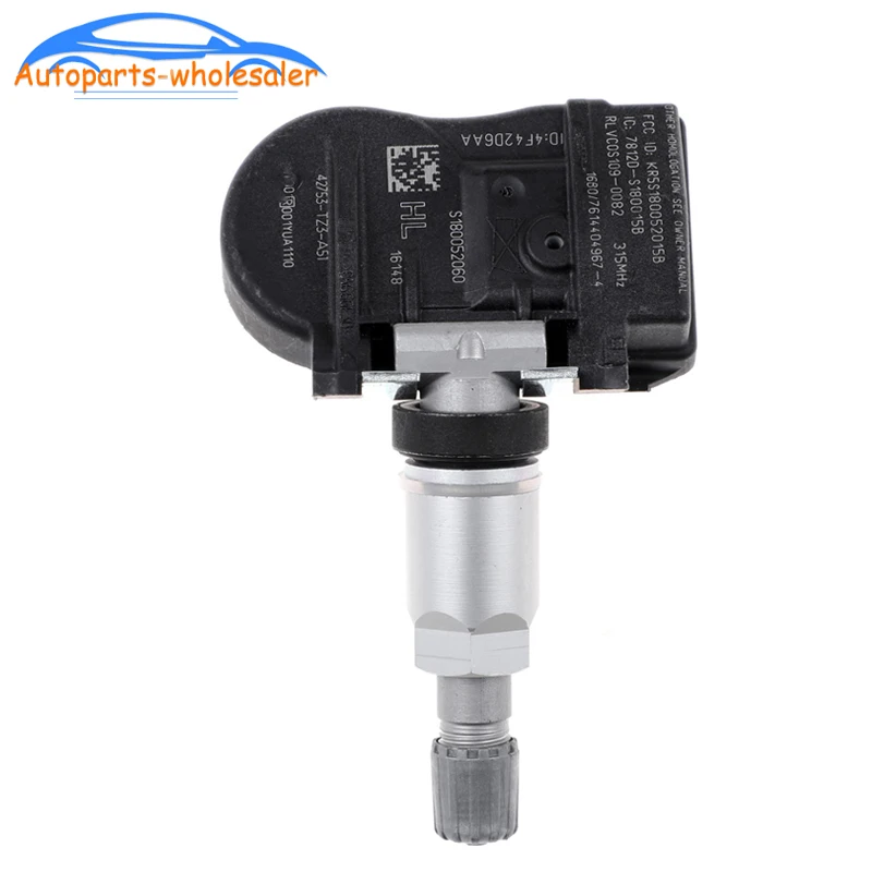 Система контроля давления в шинах 42753-TZ3-A51, 42753TZ3A51 для Honda Acura TLX ILX RDX MDX TPMS, 315 МГц, 42753-TX4-A512-M1