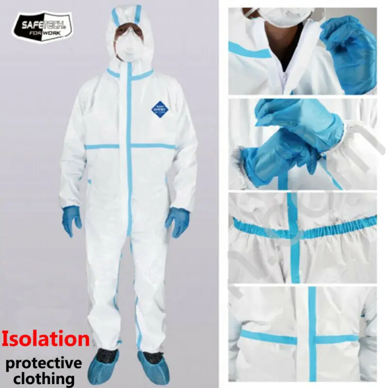 

Reusable Protective Clothing Isolated Suits Waterproof Dust-proof And Anti-static Coverall Factory Workwear Safety Overalls