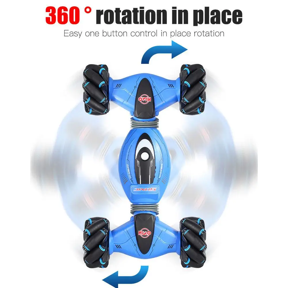 RC 2,4 ghz 4wd 360 градусов ручные часы с дистанционным управлением трансформирующийся поворотный датчик жестов скалолазание трюк игрушечный автомобиль