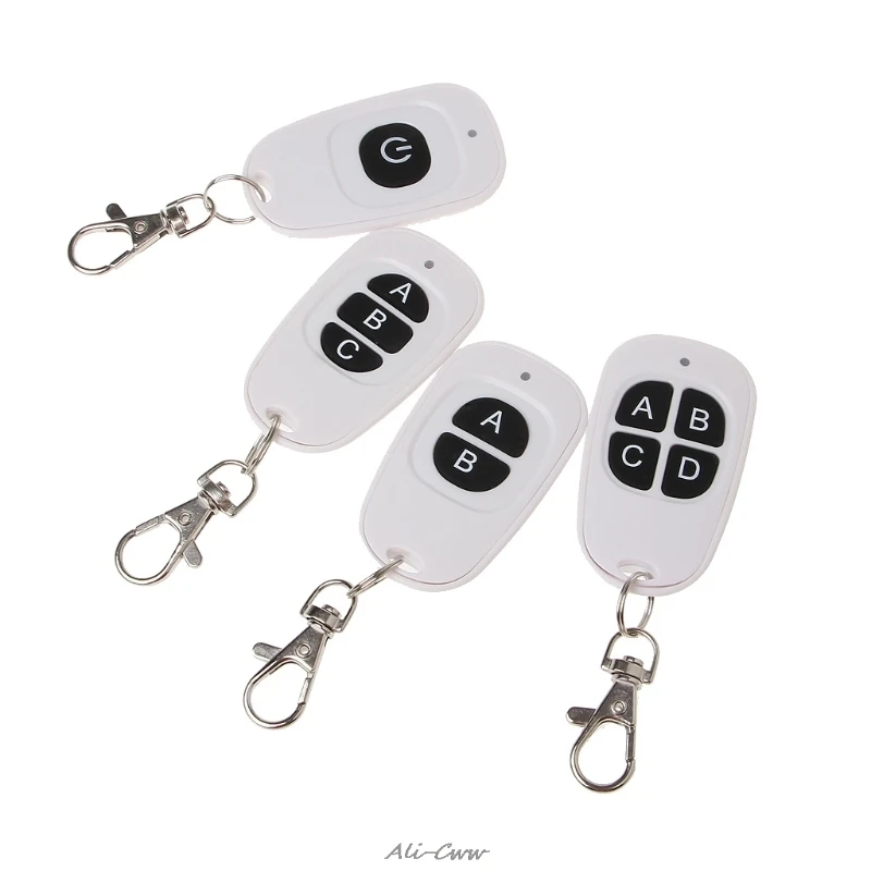 

1CH 2CH 3CH 4CH RF Wireless Remote Control 1-4 Button Transmitter 433 MHz EV1527 High Quality Remote Control Transmitter