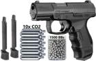 Пистолет умарекс Walther CP99, компактный, с насадкой CO2 .177 Cal BB, пневматический пистолет-345 FPS, металлическая настенная вывеска