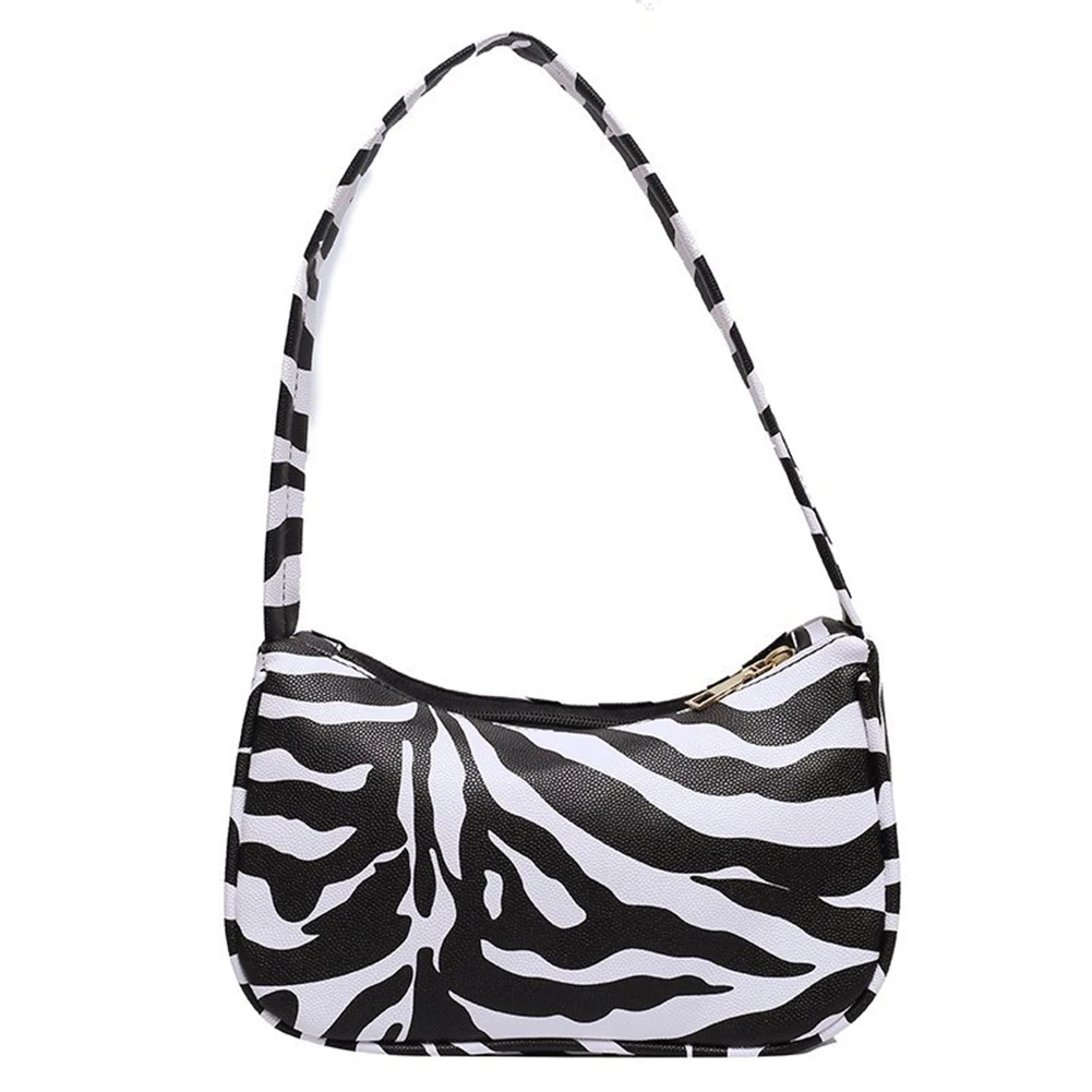 

Popular Simple Female Daily Bag Fashion Street PU Animal Printed Underarm Bag Women Hobo Travel Shoulder Handbag
