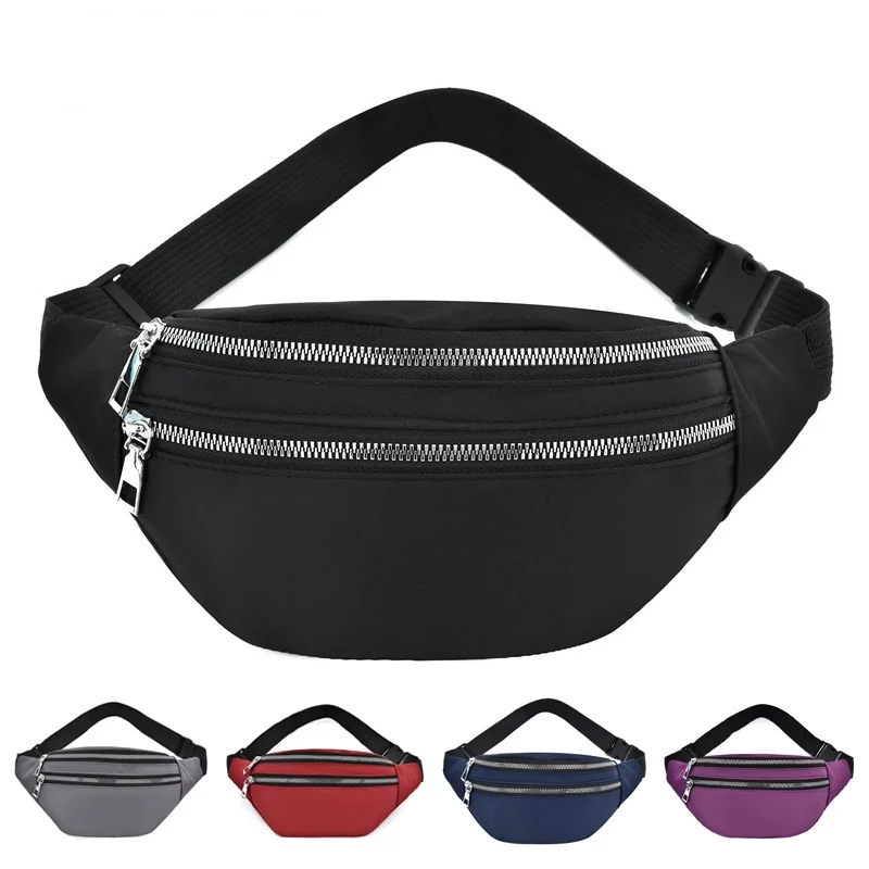 1PC Women Waist Bag Men Fanny Pack Female Banana Bag Hip Bum Money Pouch Ladies Fashion Travel Shoulder Purse Belly Pocket