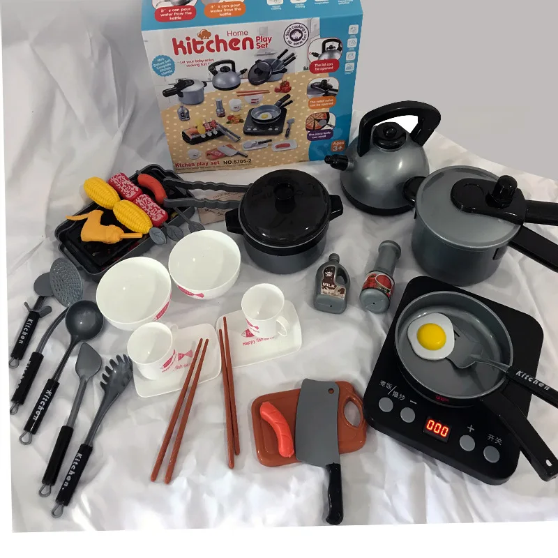 Детская мини кухонная игрушка посуда кастрюля детская для ролевых игр имитация