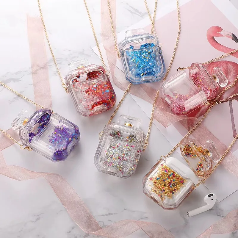 Модные блестящие зыбучие пески флакон духов коробка Беспроводная Bluetooth