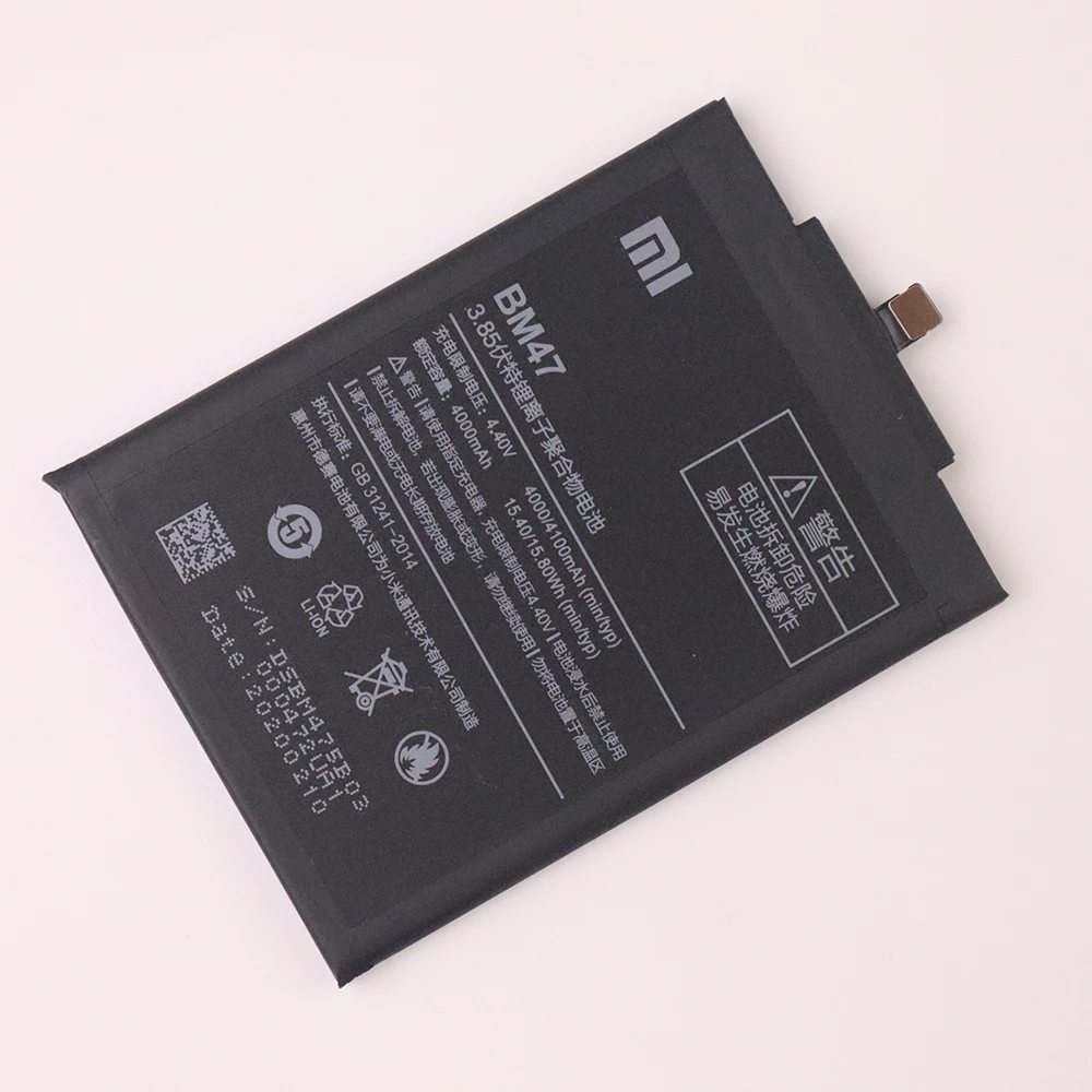 Оригинальный запасной аккумулятор BM47 4000 мАч для XIAOMI Redmi 4X 3S 3 Pro 3X оригинальный