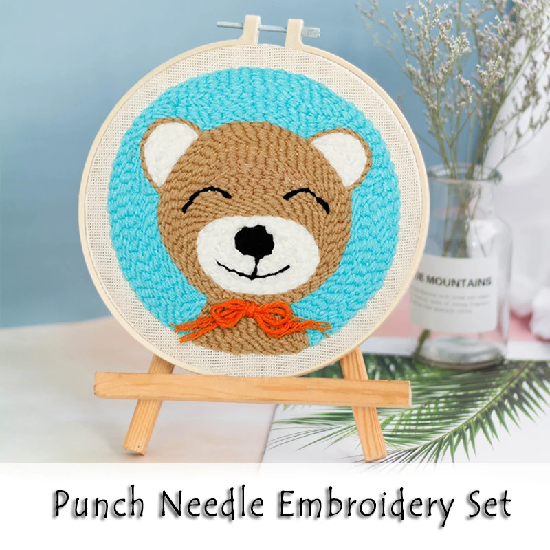 Sunrise and Moon Night декорации удар иглы Набор для вышивания DIY Punchneedle вышивки крестом