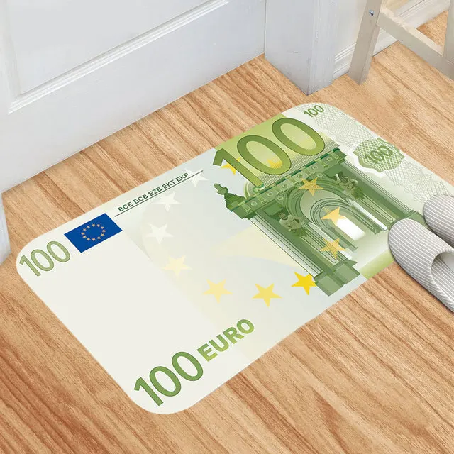 

Home Decor Non-Skid/Slip Custom 3D Kitchen Mat Bath Rug Entrance Mat Money Cash Dollars Machine Washable Indoor Outdoor Carpets