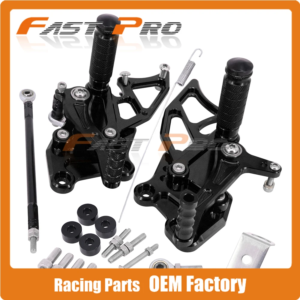 CNC мотоциклетная Регулируемая заготовка подножки педали для KAWASAKI NINJA250 NINJA300 Z300 2013