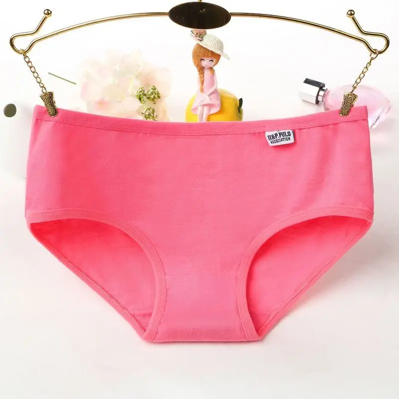 Хлопок женское нижнее белье трусы со средней посадкой бесшовные M 3XL высокое