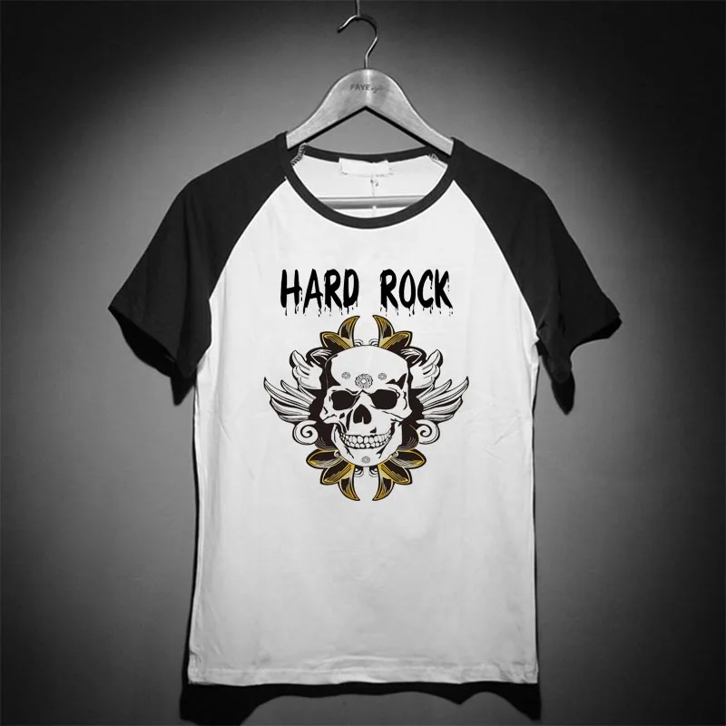 Череп и розы ручная Татуировка твердый рок для мужчин женщин футболка винтажный