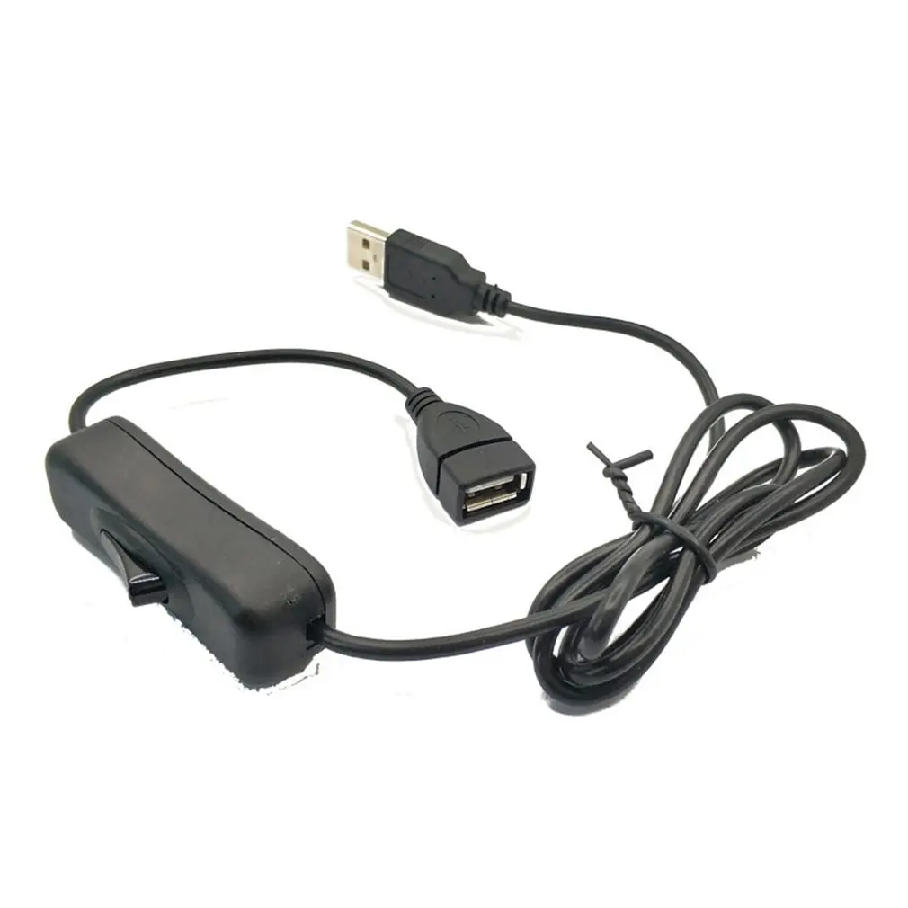Удлинительный кабель USB Male Female с переключателем 1 м 4 ядерный питания 28AWG провод из
